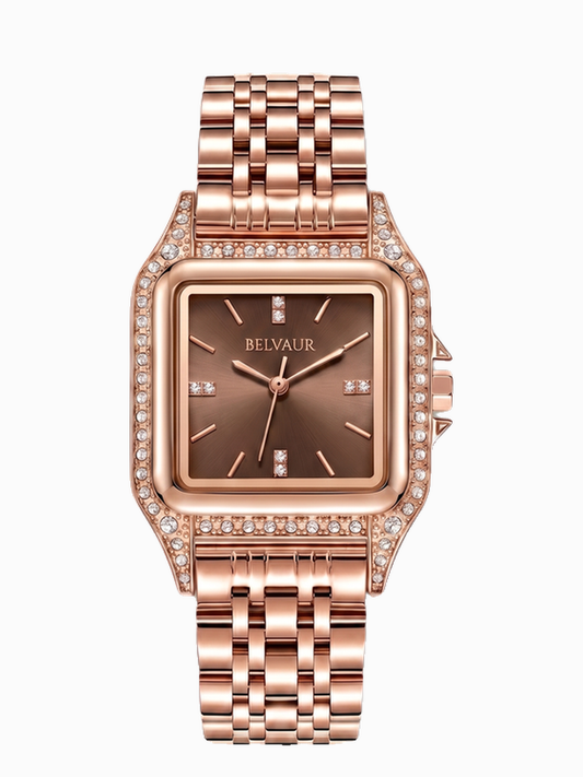 Belvaur Acajou watch — front view