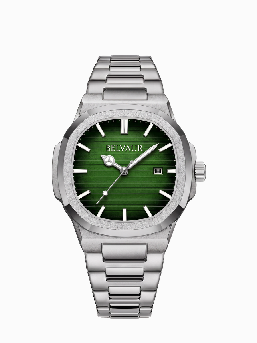 Belvaur Émeraude watch — front view